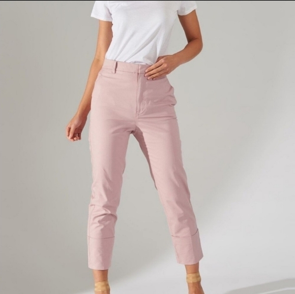The Script Claudia Cuffed Pants in Rose Pink - Picture 1 of 6